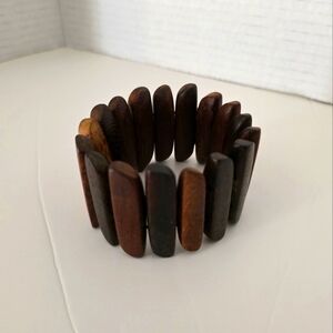 Vintage Tribal Exotic Wood Cuff bracelet